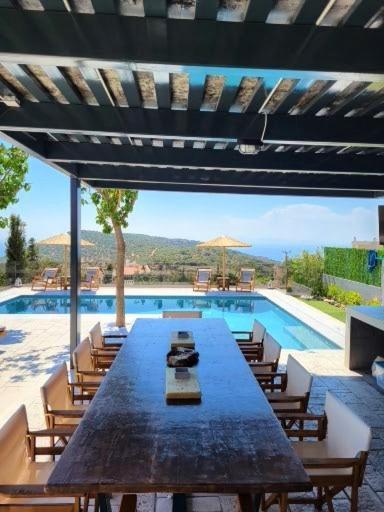 "Stergiou Luxury Apartment 2Nd Floor" Με Κοινη Πισινα Saronida Eksteriør bilde