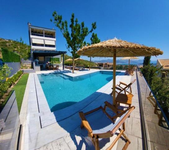 "Stergiou Luxury Apartment 2Nd Floor" Με Κοινη Πισινα Saronida Eksteriør bilde