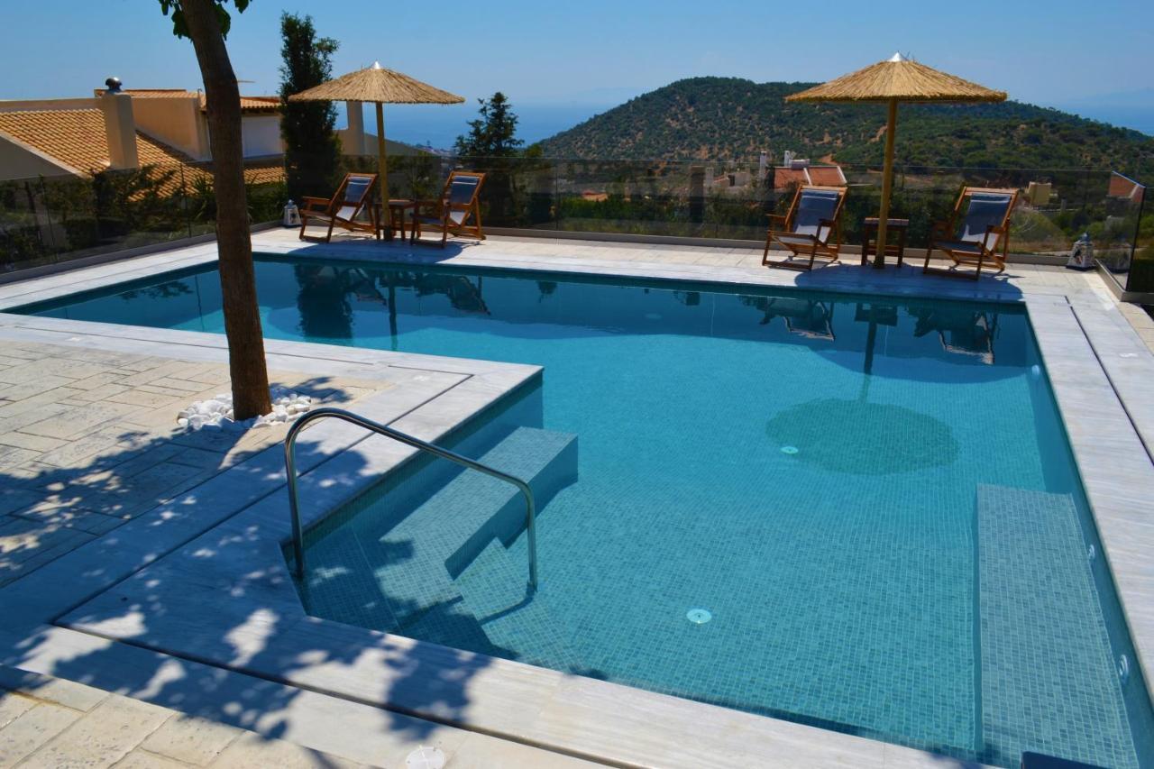 "Stergiou Luxury Apartment 2Nd Floor" Με Κοινη Πισινα Saronida Eksteriør bilde