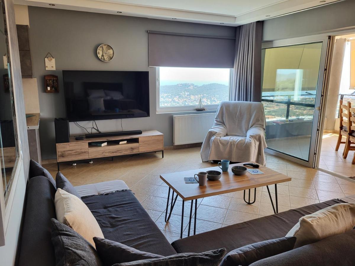 "Stergiou Luxury Apartment 2Nd Floor" Με Κοινη Πισινα Saronida Eksteriør bilde