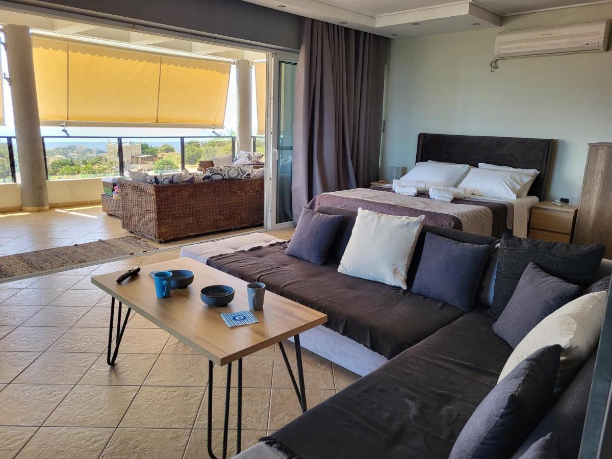 "Stergiou Luxury Apartment 2Nd Floor" Με Κοινη Πισινα Saronida Eksteriør bilde