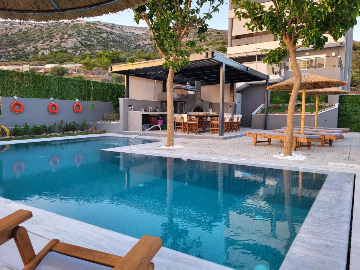 "Stergiou Luxury Apartment 2Nd Floor" Με Κοινη Πισινα Saronida Eksteriør bilde